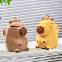 Capybara Mug - Yellow Mugs Morandi Homeware