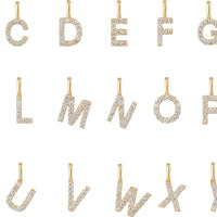 DIY name necklace - Sterling Silver Jewellery Morandi Homeware Number of letters/charms - gold