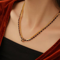 Double snake chain necklace Jewellery Morandi Homeware