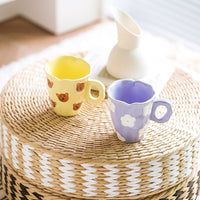 Handmade clay mug - Bear Mugs Morandi Homeware