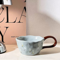 Handmade Clay Mug - Bunny’s Secret Blue Mugs Morandi Homeware