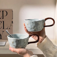 Handmade Clay Mug - Bunny’s Secret Blue Mugs Morandi Homeware
