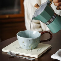 Handmade Clay Mug - Bunny’s Secret Blue Mugs Morandi Homeware