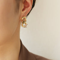 Infinity knot earrings Jewellery Morandi Homeware