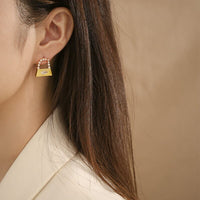 Lock my heart studs Jewellery Morandi Homeware