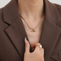 Medusa green gemstone necklace Jewellery Morandi Homeware
