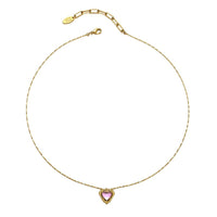 Pink heart necklace Jewellery Morandi Homeware