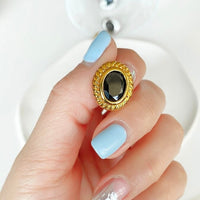Roman black agate studs Jewellery Morandi Homeware