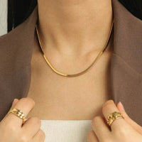Snake chain necklace Jewellery Morandi Homeware