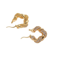 Sparkly Dutch braid hoops Jewellery Morandi Homeware