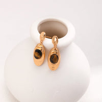 Tiger eye stud earrings (silver) Jewellery Morandi Homeware