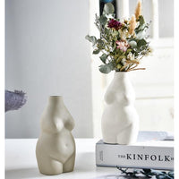 Aida Body Vase - White Vase Morandi Home