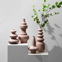 Curve Vase - Pink 2 Vases Morandi Homeware