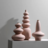 Curve Vase - Pink 2 Vases Morandi Homeware