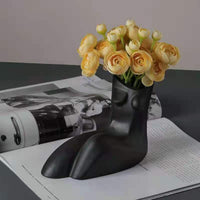Evelina Body Vase - Black Vase Morandi Home