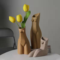 Evelina Body Vase - Earthy Yellow Vase Morandi Home