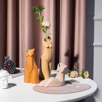 Evelina Body Vase - Earthy Yellow Vase Morandi Home