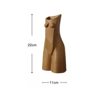 Evelina Body Vase - Muted Orange Vase Morandi Home