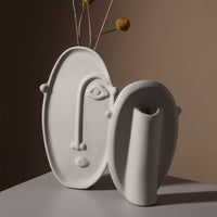 Frankie Face Vase - Oval Vase Morandi Home