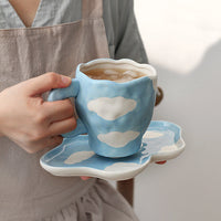 Handmade Clay Mug - Sky Mugs Morandi Homeware
