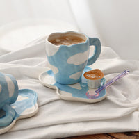 Handmade Clay Mug - Sky Mugs Morandi Homeware
