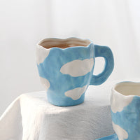 Handmade Clay Mug - Sky Mugs Morandi Homeware