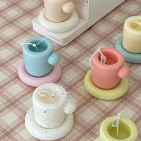 *PRE-ORDER* Cup Candle - White with black dots. ETA: 15th Feb Candles Morandi Homeware