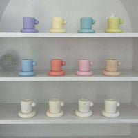 *PRE-ORDER* Cup Candle - White with black dots. ETA: 15th Feb Candles Morandi Homeware