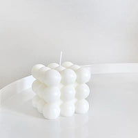 Rubik Cube Candle - White Candles Morandi Homeware