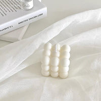 Rubik Cube Candle - White Candles Morandi Homeware