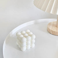 Rubik Cube Candle - White Candles Morandi Homeware