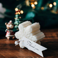 Snowflake Candle - White Candles Morandi Homeware