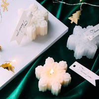 Snowflake Candle - White Candles Morandi Homeware