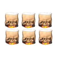 Wave Glass - Amber Glass Morandi Homeware Set of 6