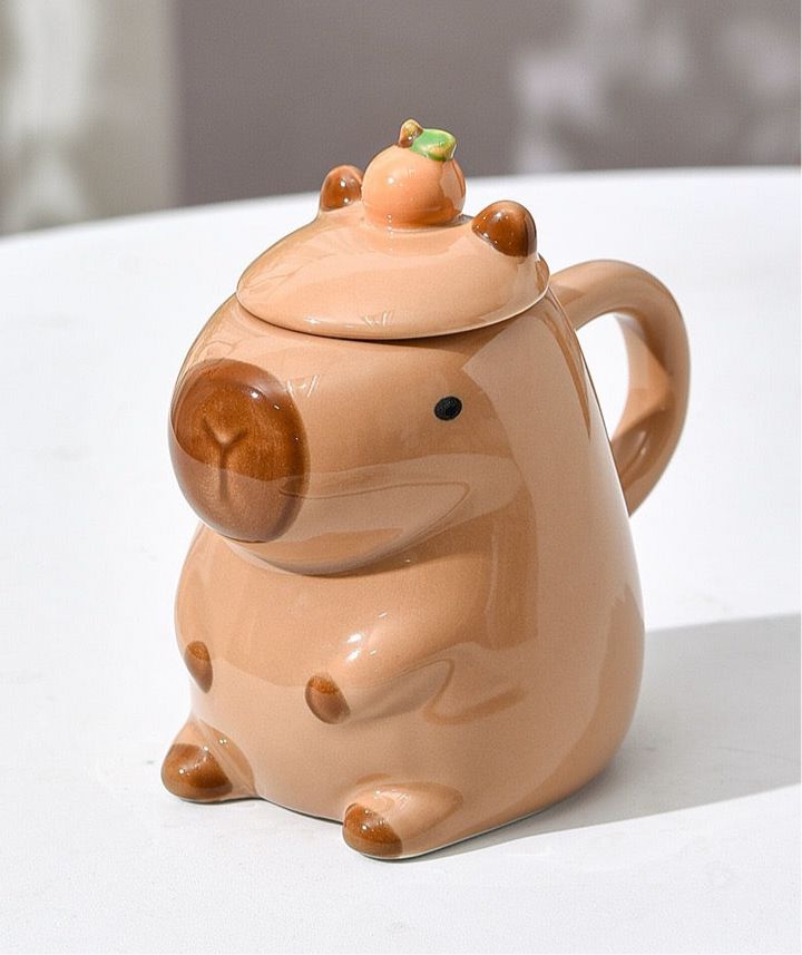 Capybara Mug - Brown Mugs Morandi Homeware 