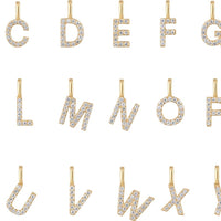 DIY name necklace - Sterling Silver Jewellery Morandi Homeware Number of letters/charms - gold 