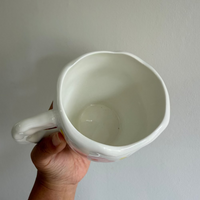 Handmade clay mug - Pink Petal Mugs Morandi Homeware 