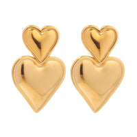 Heart on heart earrings Jewellery Morandi Homeware 