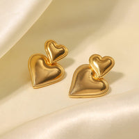 Heart on heart earrings Jewellery Morandi Homeware 