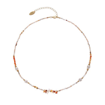Poppin' raspberry crystal necklace Jewellery Morandi Homeware 