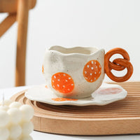 Pretzel mug with plate Mugs Morandi Homeware 