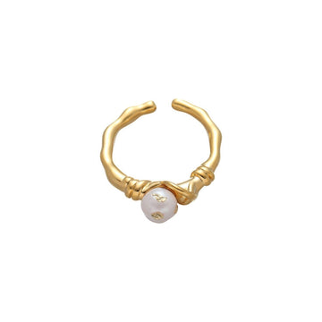 Ragged pearl ring Jewellery Morandi Homeware 