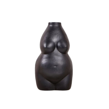 Aida Body Vase - Black Vases Morandi Home 