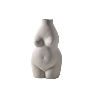 Aida Body Vase - Grey Vase Morandi Home 
