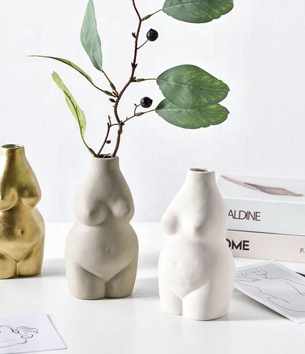 Aida Body Vase - Grey Vase Morandi Home 