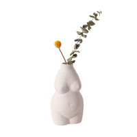 Aida Body Vase - White Vase Morandi Home 