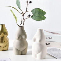 Aida Body Vase - White Vase Morandi Home 