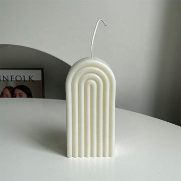 Arch Art Candle - White Candles Morandi Homeware 