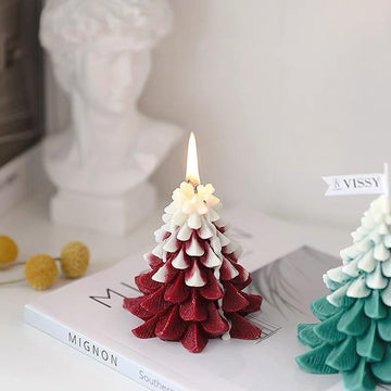 Christmas Tree Candle - Red Candles Morandi Homeware 