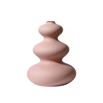 Curve Vase - Pink Vases Morandi Homeware 